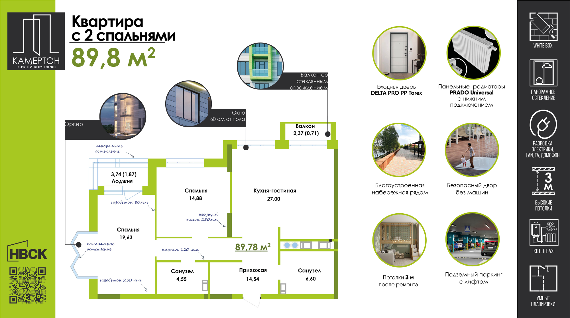 Планировка 2-комн. 5