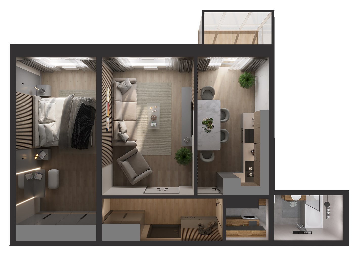 Планировка 2-комн. 9